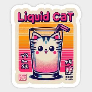 Liquid Cat Sticker